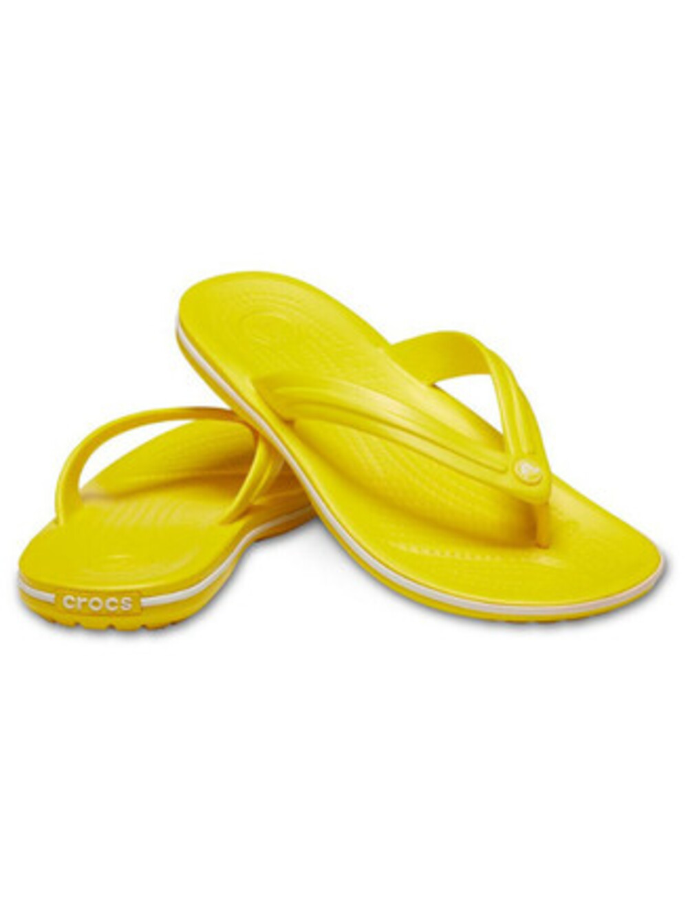 Crocs Crocband™ Flip; Lemon/White, W10/M8